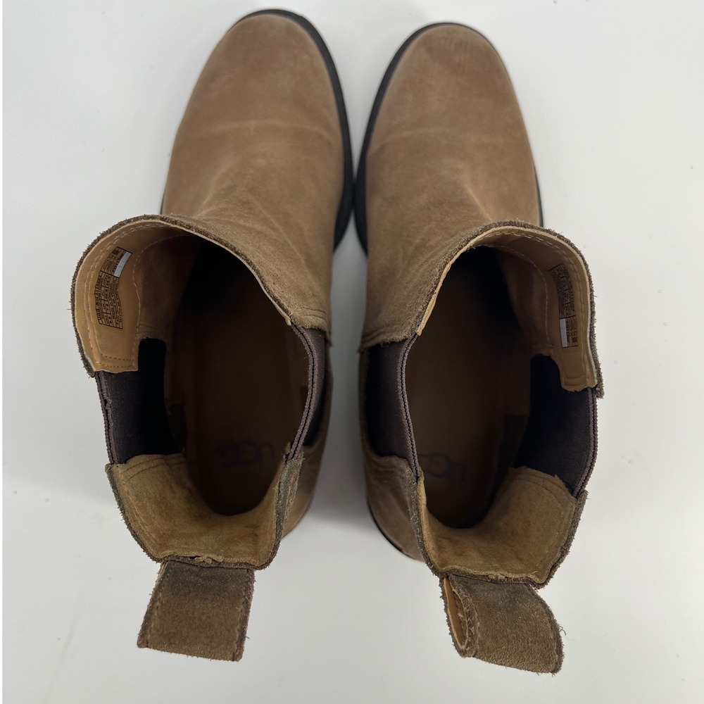 UGG Emmeth Chelsea Boot Coffee Grounds Suede Color‎ Boots Women's Size 9.5 - Picture 3 of 8
